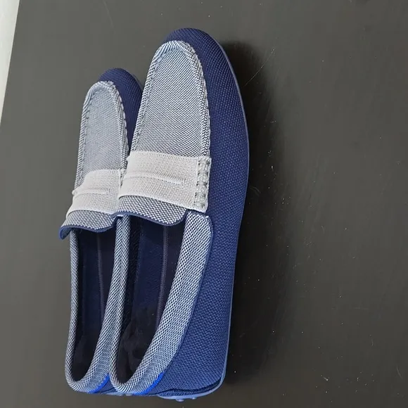 Rothy's Men's Driving Loafers Flexible  Dual Density Insole Amalfi Blue Size 8.5