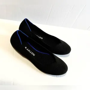 Rothy’s NWOT Round Toe Flats size 6 Black