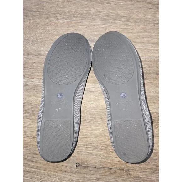 Rothy’s Pebble Grey Slip On Round Toe Flat Shoes Women’s Size 6.5