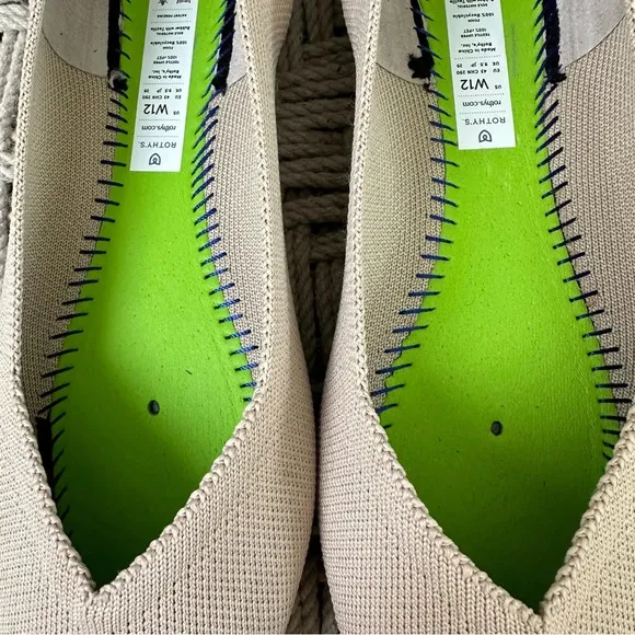 Rothy’s point ii flats size 12