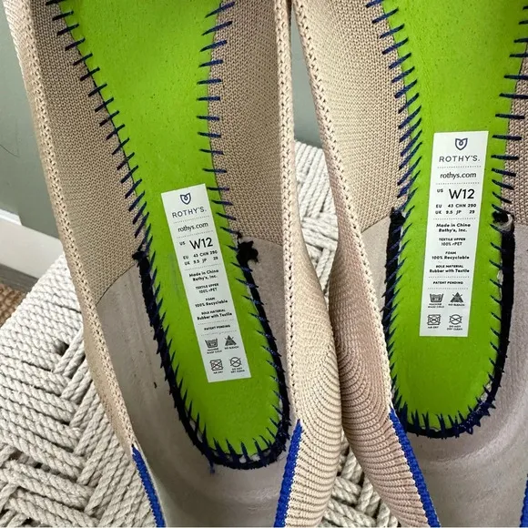 Rothy’s point ii flats size 12