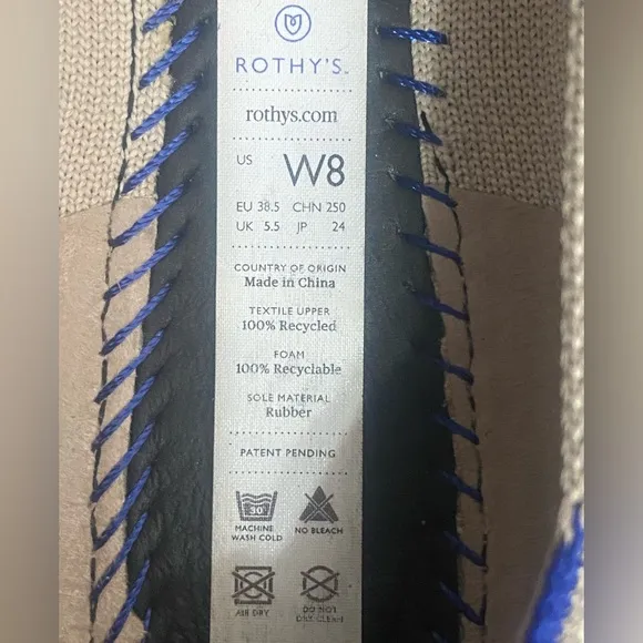 Rothy's Pointy Toe flats size 8