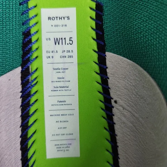 Roth'ys Round Toe Flats Shamrock Women's Size 11.5