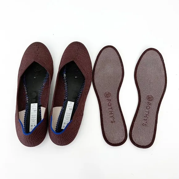 Rothy’s Round Toe Flats Truffle Python Retired Ballet