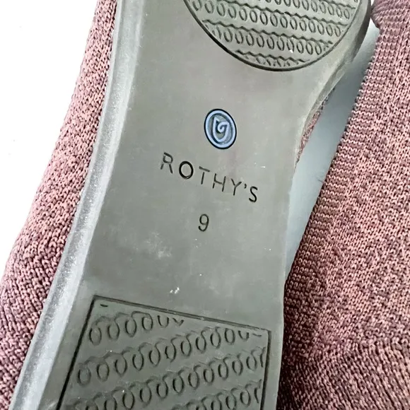 Rothy’s Round Toe Flats Truffle Python Retired Ballet