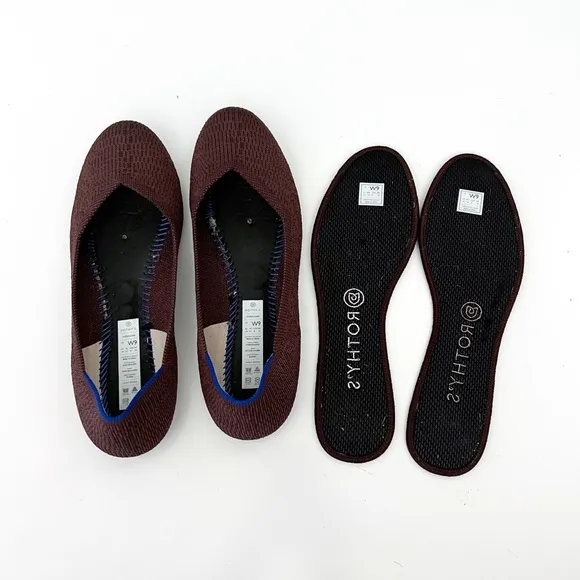 Rothy’s Round Toe Flats Truffle Python Retired Ballet
