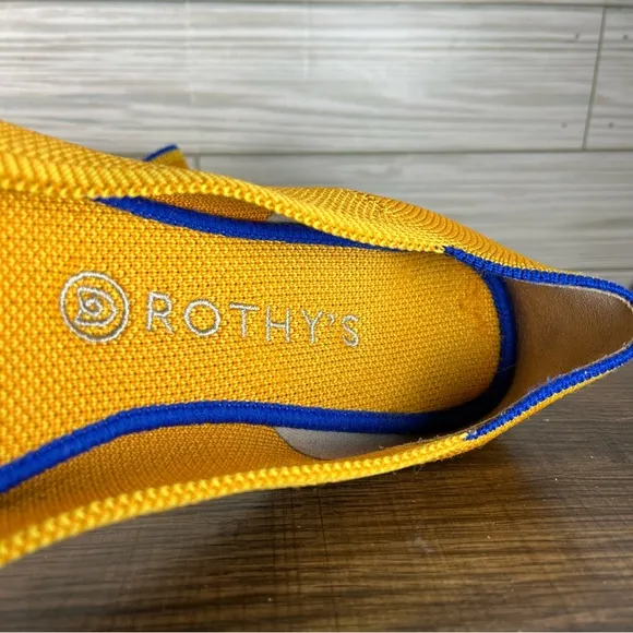 Rothy’s Round Toe Flats Women’s Yellow Shoes - Women’s Size 8.5