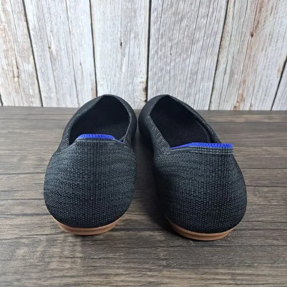 Rothy's Round Toe Heathered Black Women's Sz 11.5 Ballet Flats (NWOB)