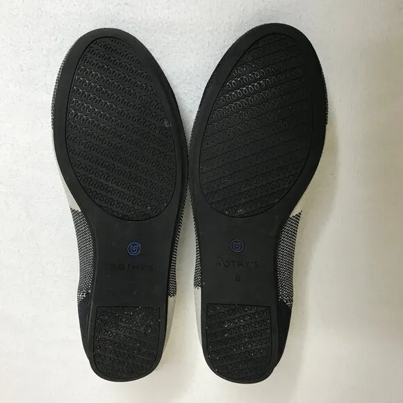 Rothy's Size 8 The Flat Plaid Round Toe Slip On Flats