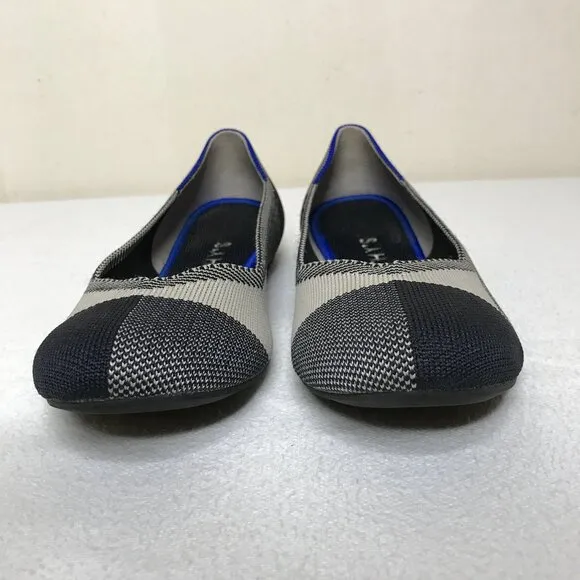 Rothy's Size 8 The Flat Plaid Round Toe Slip On Flats