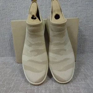 Rothys The Chelsea Beige Sand Camo Fabric High Top Sneaker Boots Multiple Sizes
