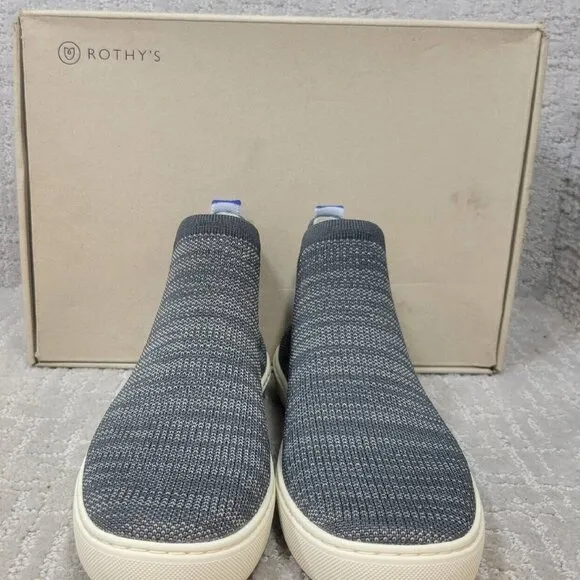 Rothy's The Chelsea Graphite Melange  Pull On Boots Women's Size 7, 8.5, 9.5