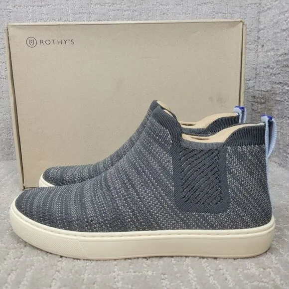 Rothy's The Chelsea Graphite Melange  Pull On Boots Women's Size 7, 8.5, 9.5