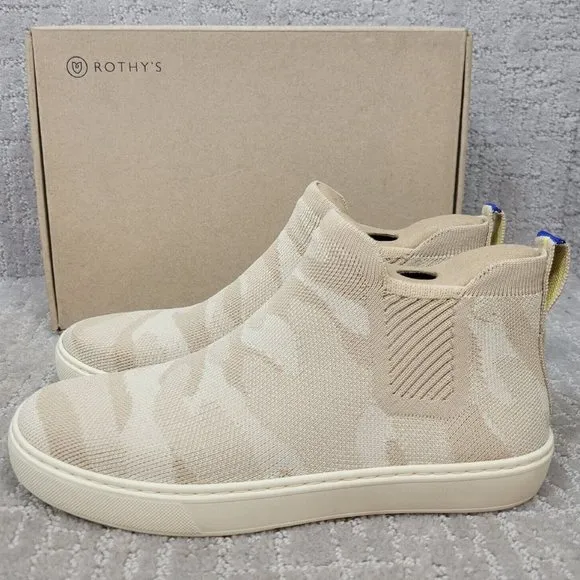 Rothy's The Chelsea Sand Camo Pull On Ankle Boots Womens Size 7, 7.5, 8, 9.5, 10