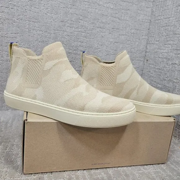 Rothy's The Chelsea Sand Camo Pull On Ankle Boots Womens Size 7, 7.5, 8, 9.5, 10