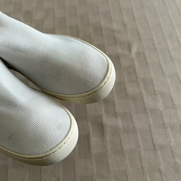 Rothy’s The Chelsea White Ankle Boots
