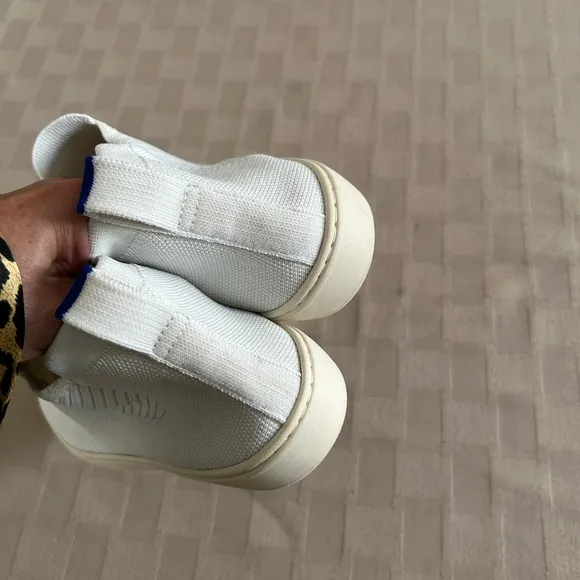 Rothy’s The Chelsea White Ankle Boots