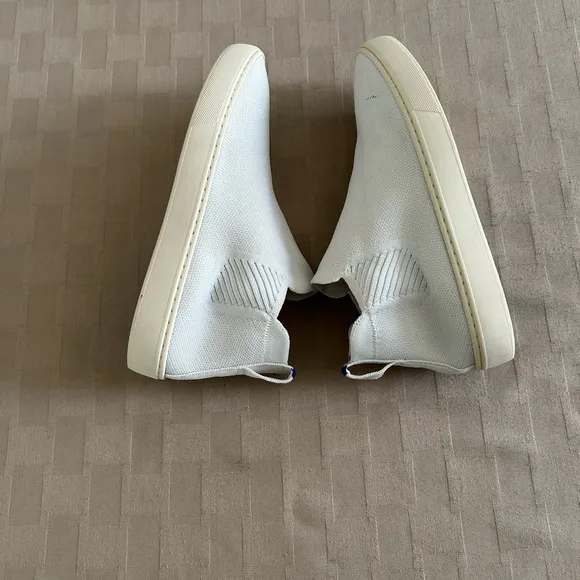 Rothy’s The Chelsea White Ankle Boots