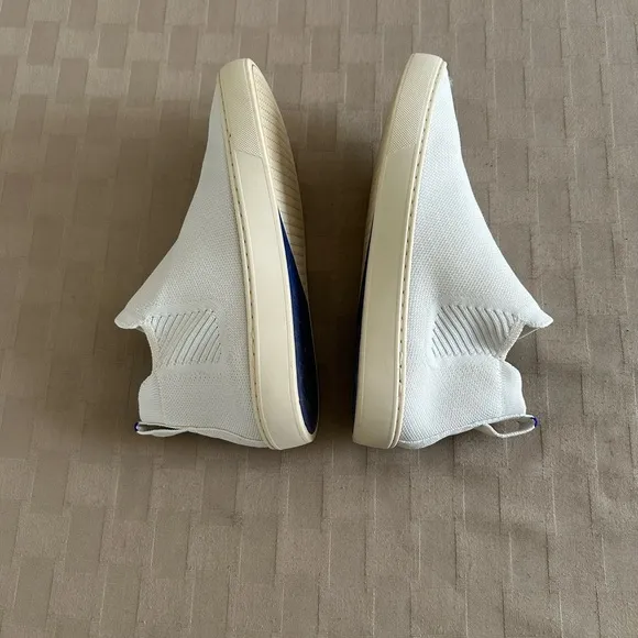 Rothy’s The Chelsea White Ankle Boots