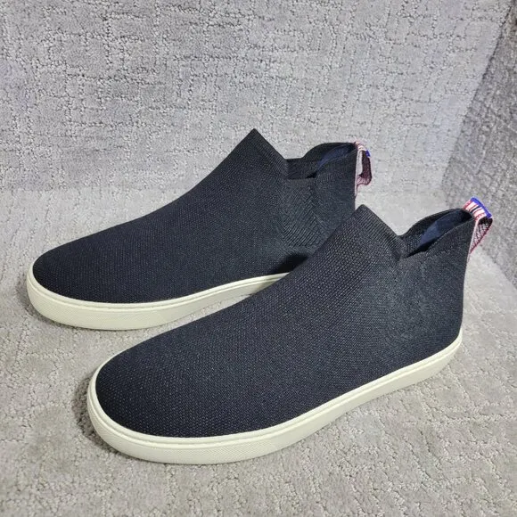 Rothys The Chelsea Women’s Size 11.5 US Black Fabric High Top Sneaker Boots