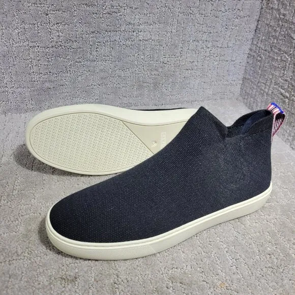 Rothys The Chelsea Women’s Size 11.5 US Black Fabric High Top Sneaker Boots