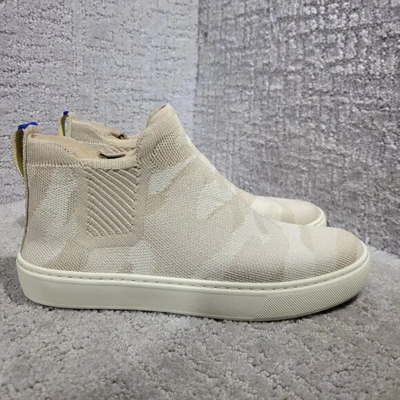 Rothys The Chelsea Women’s Size 8 US Black Fabric High Top Sneaker Boots