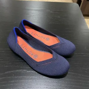 ROTHY’S The Flat Dark Blue Round Toe Flats