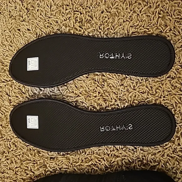 Rothy's The Flat Shoe Heathered Black Slip On Washable 9 Flats Round Toe Retired