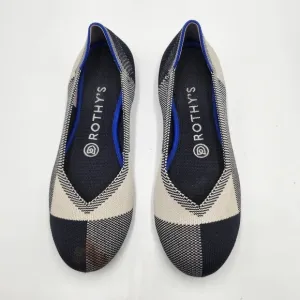 Rothys The Flat Womens Multi color cap toe confort flats Sz 6.5M