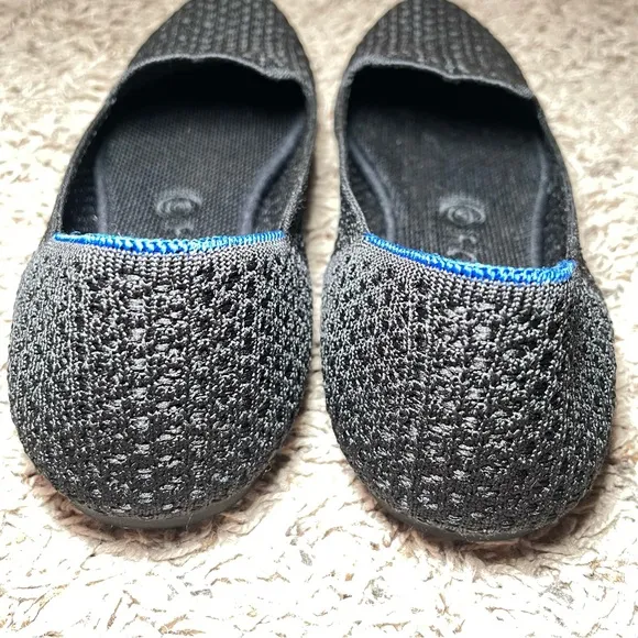 Rothy’s The Loafer Black Honeycomb Woven Loafers Women’s Size 9