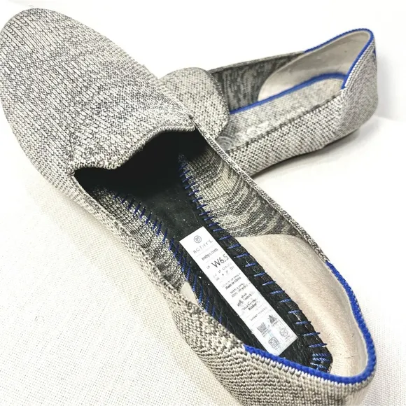 Rothy's The Loafer Heather Gray Slip On Round Almond Toe Flat Shoes Women's 6.5