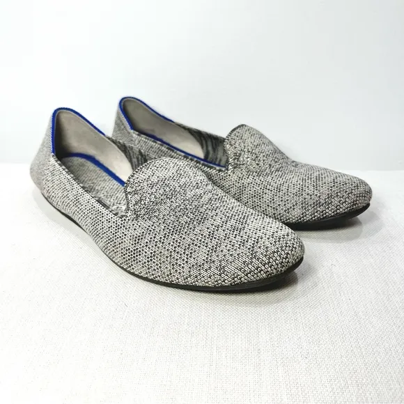 Rothy's The Loafer Heather Gray Slip On Round Almond Toe Flat Shoes Women's 6.5