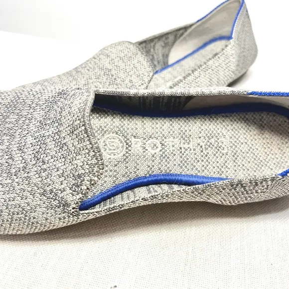 Rothy's The Loafer Heather Gray Slip On Round Almond Toe Flat Shoes Women's 6.5