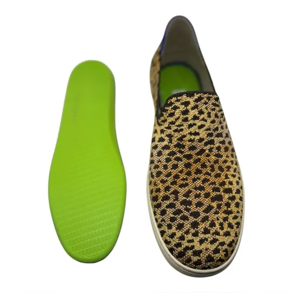 Rothy’s The Original Slip On Sneaker Size 9.5 Leopard Print Slip-On Loafers