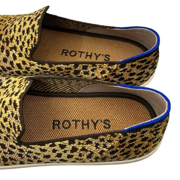 Rothy’s The Original Slip On Sneaker Size 9.5 Leopard Print Slip-On Loafers