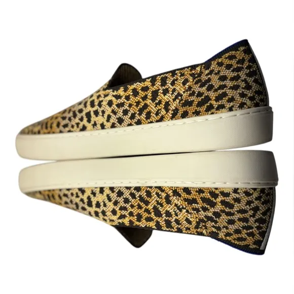 Rothy’s The Original Slip On Sneaker Size 9.5 Leopard Print Slip-On Loafers