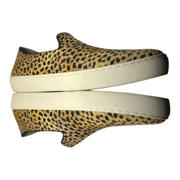 Rothy’s The Original Slip On Sneaker Size 9.5 Leopard Print Slip-On Loafers