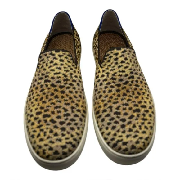 Rothy’s The Original Slip On Sneaker Size 9.5 Leopard Print Slip-On Loafers