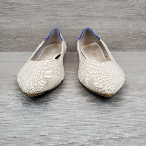 Rothy's The Point flats in Ecru, size 11