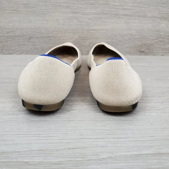 Rothy's The Point flats in Ecru, size 11