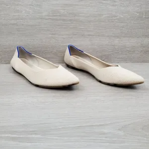 Rothy's The Point flats in Ecru, size 11