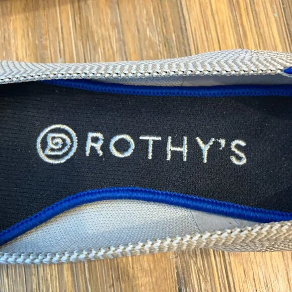 Rothy's The Point Flax RARE color washable slip on pointed flats size 7