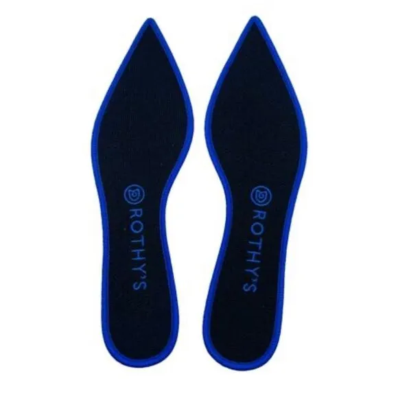Rothy’s The Point Midnight Metallic Flats Sz 8