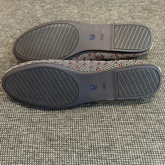 Rothy's Vibrant Blue and Orange Woven Flats