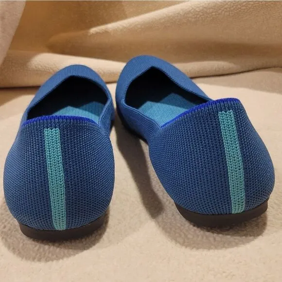 Rothy's Round Toe ballet flats, Topaz size 9