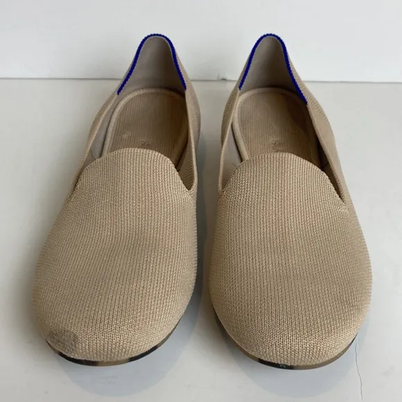 Rothy’s The Loafer Ecru Beige Flats Size 9 Neutral Casual Washable Preppy