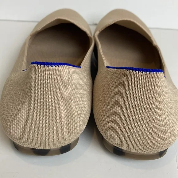 Rothy’s The Loafer Ecru Beige Flats Size 9 Neutral Casual Washable Preppy
