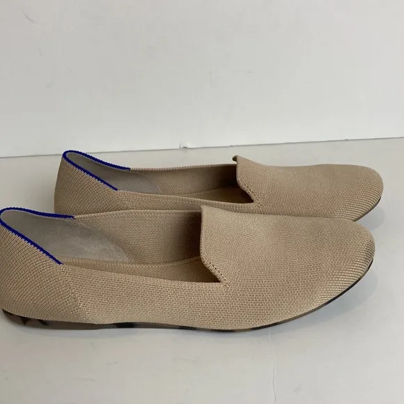 Rothy’s The Loafer Ecru Beige Flats Size 9 Neutral Casual Washable Preppy