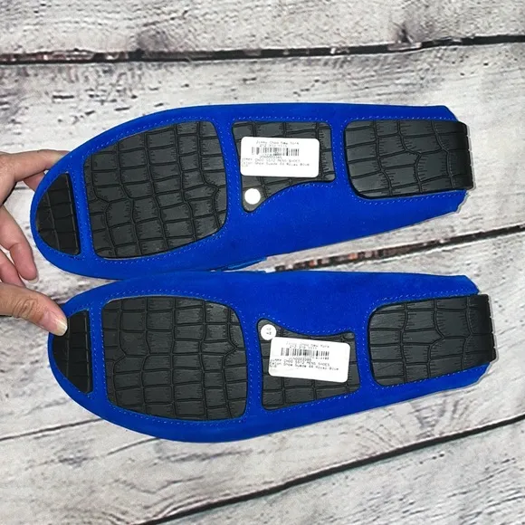 Royal Blue Jimmy Choo Suede 'Eaton' Driving Loafers