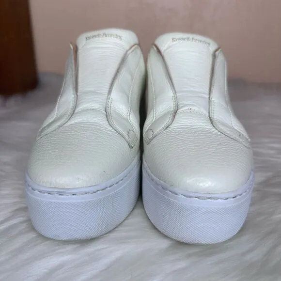 Russell &amp; Bromley Park Up FlatForm Laceless Leather Trainers Sneakers Size 39